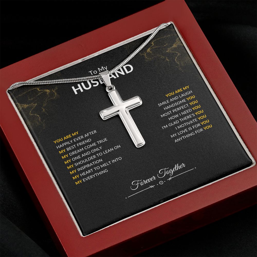 To My Husband | You Are | Artisan Cross Necklace