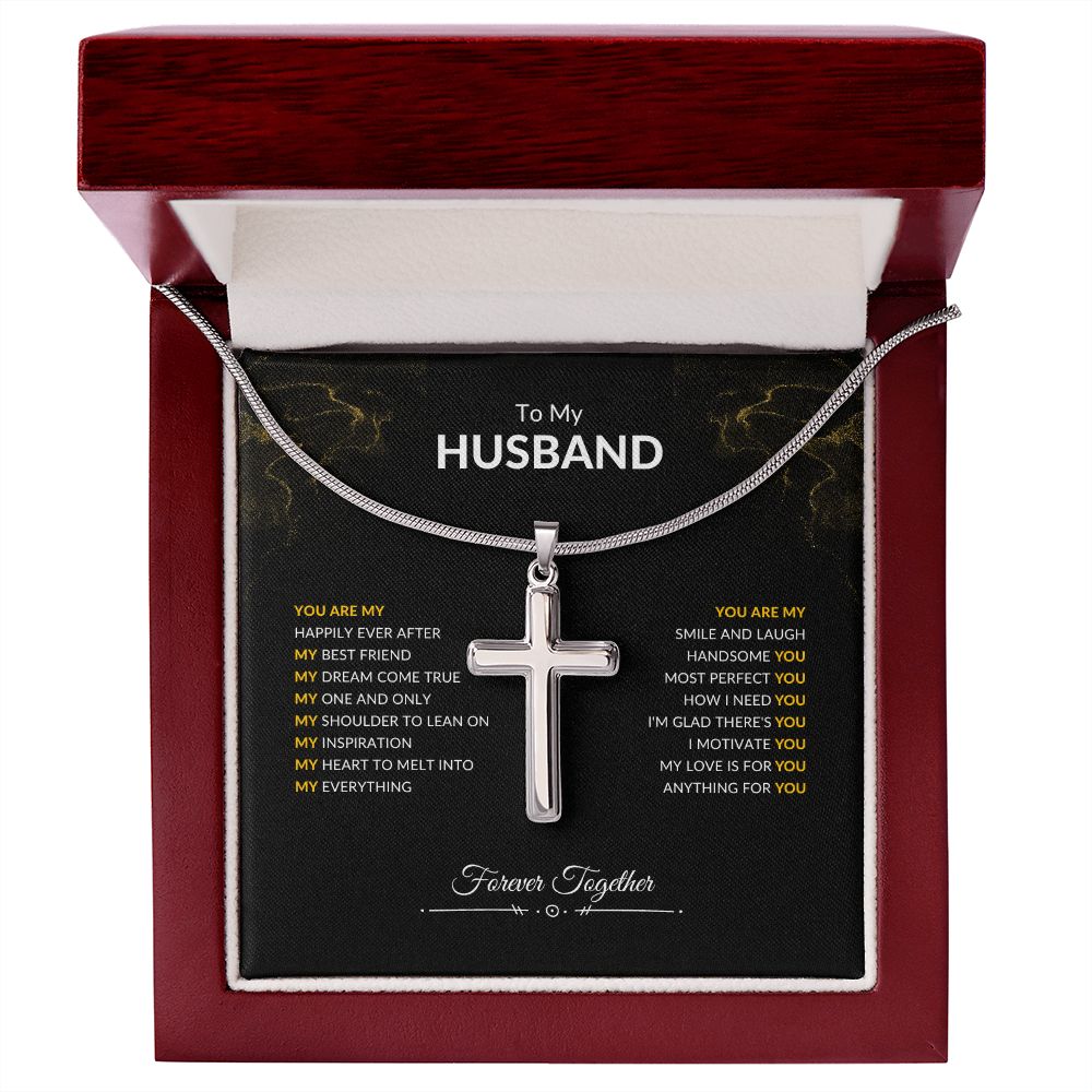 To My Husband | You Are | Artisan Cross Necklace