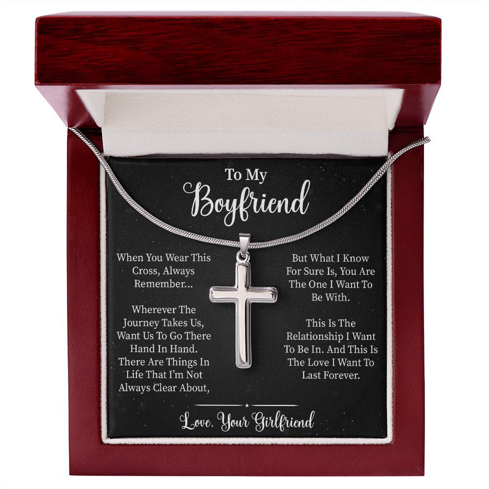 To My Boyfriend |Journey | Artisan Cross Necklace